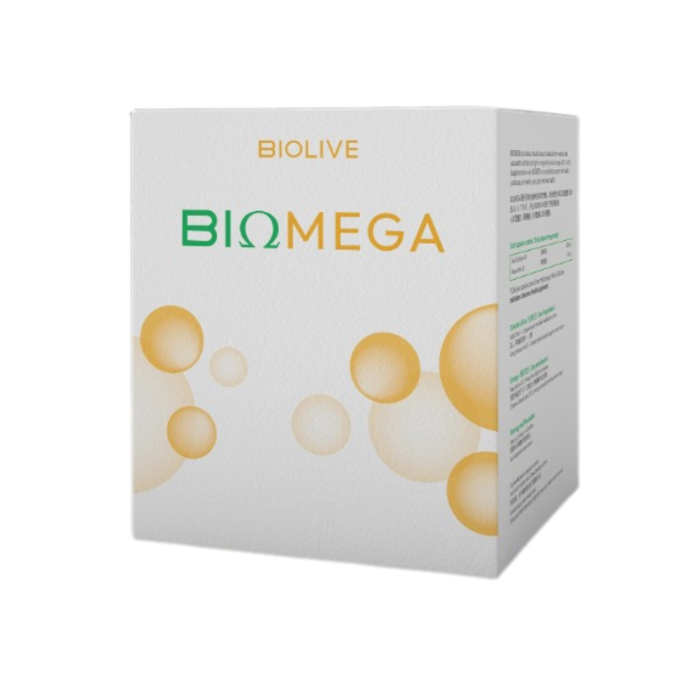BIOMEGA product packaging