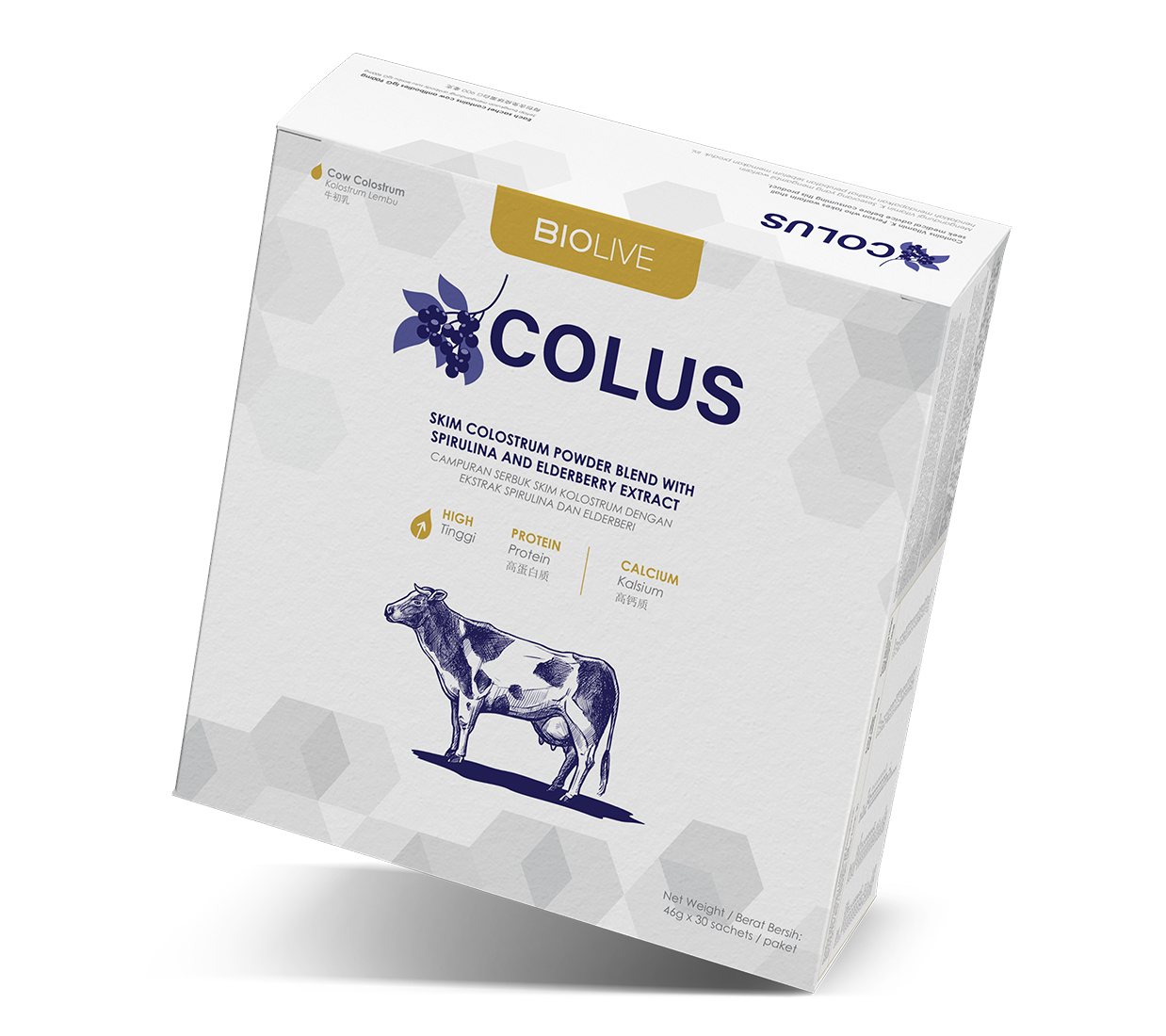 COLUS product packaging